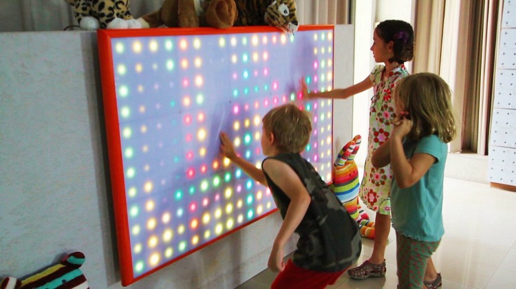 interactive light wall
