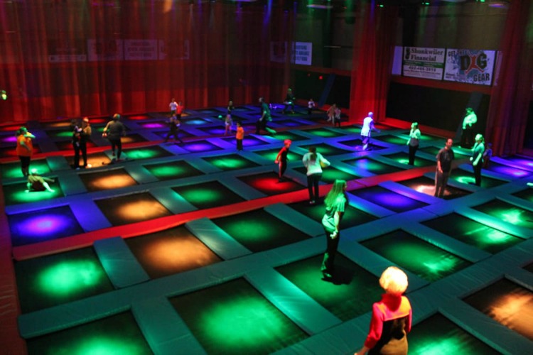 interactive trampoline