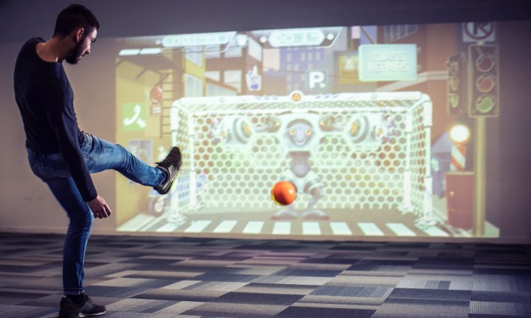 interactive gaming wall