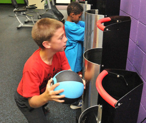 interactive fitness ball game