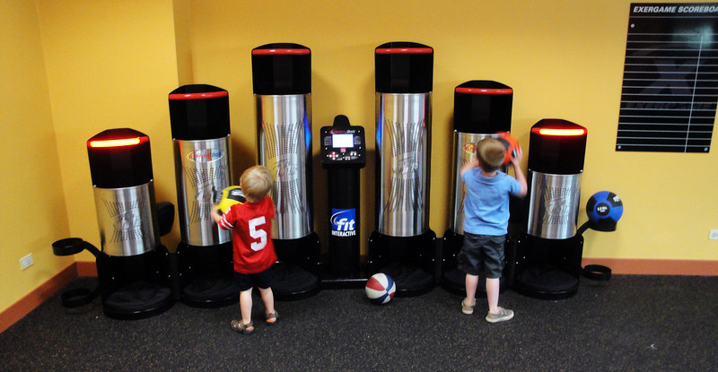 interactive fitness ball game