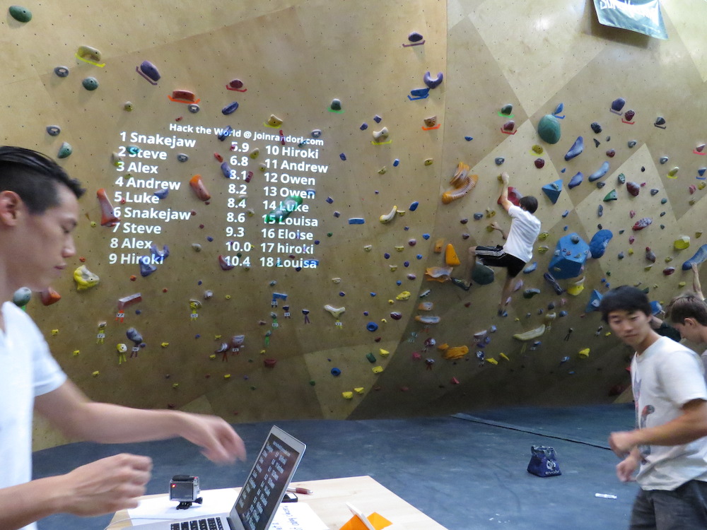 randori interactive climbing game