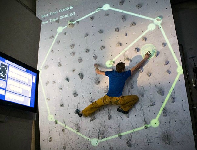 climbing gaming wall