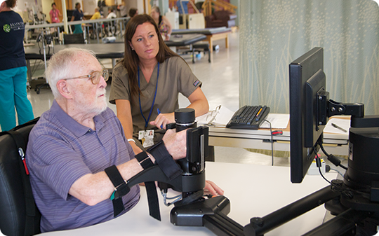 interactive motion rehablitation robotics