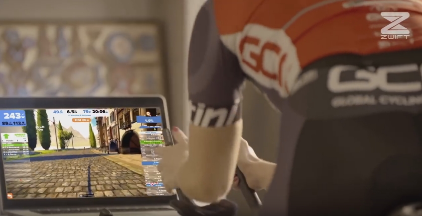 zwift indoor cycling group games
