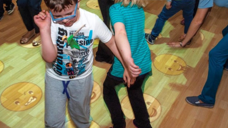 interactive projector floor