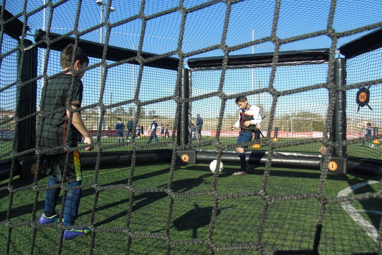 interactive football training
