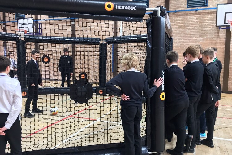 interactive football training