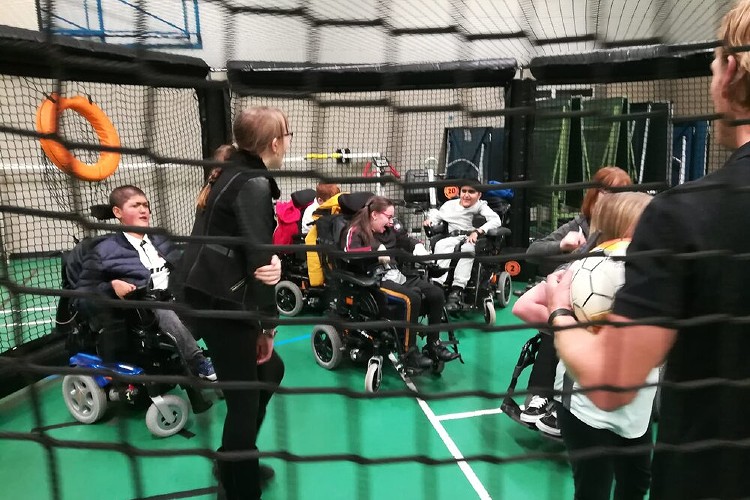 physical disabilities football training