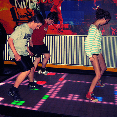 interactive fitness gaming rooom