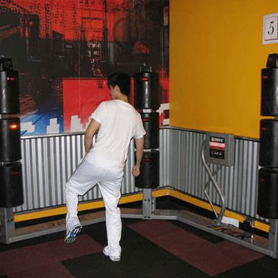 interactive fitness gaming rooom
