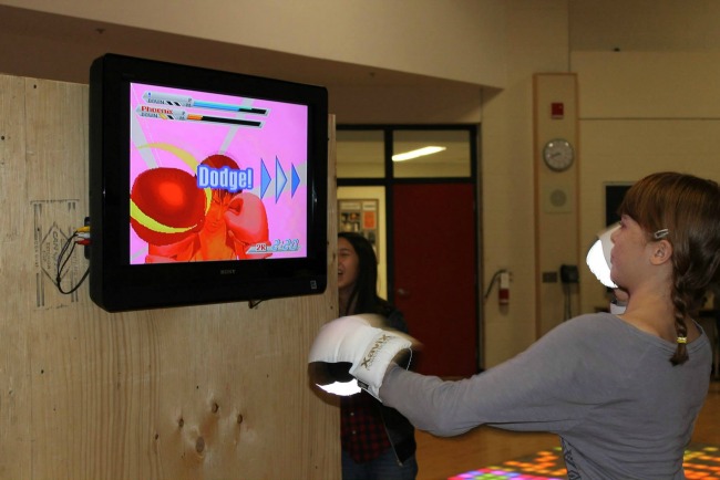 interactive fitness gaming rooom