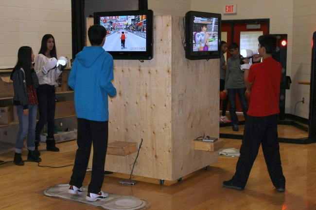 interactive fitness gaming rooom