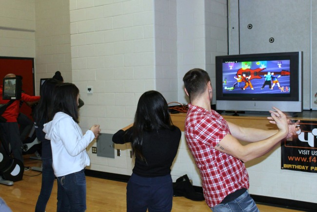 interactive fitness gaming rooom