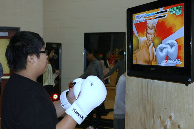 interactive fitness gaming rooom